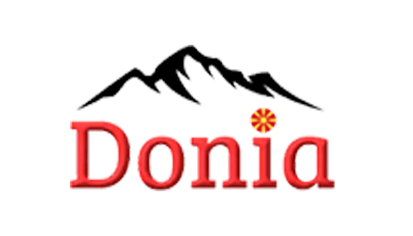 Donia logo and illustration on a white background